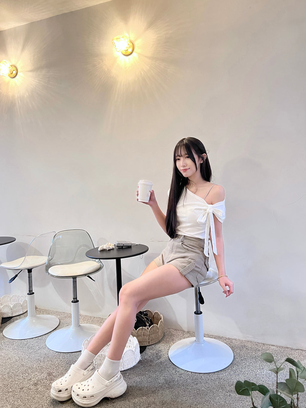 S1098 |美式卷邊牛仔短褲˶ˊᜊˋ˶.ᐟ（3色入）