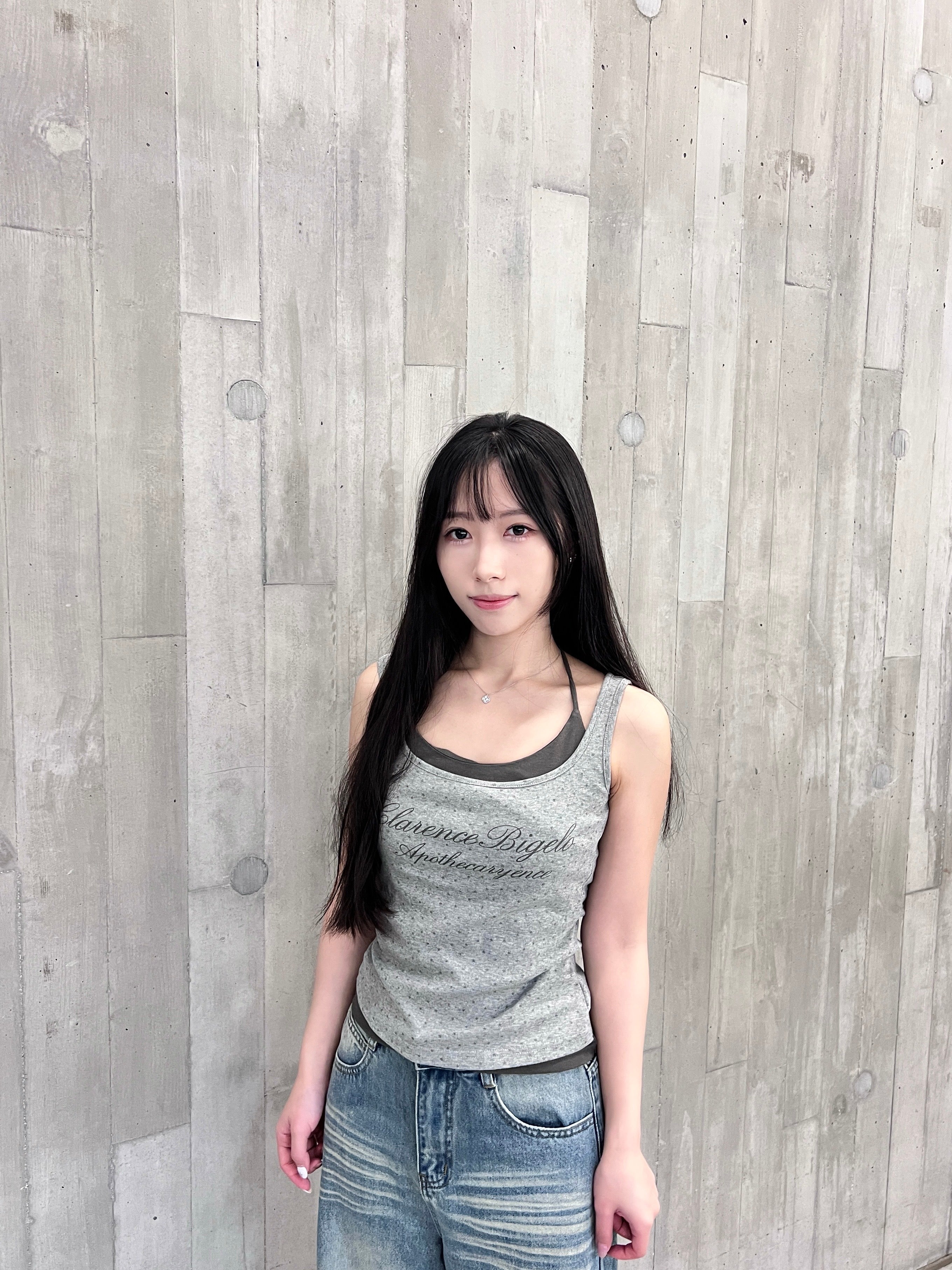 T4276 |美式星星假兩件背心࣪𖤐（3色入）