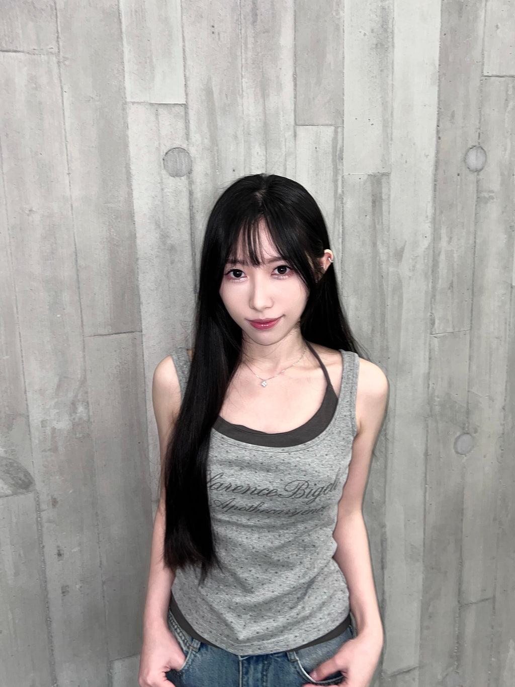 T4276 |美式星星假兩件背心࣪𖤐（3色入）