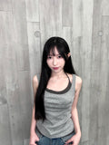 T4276 |美式星星假兩件背心࣪𖤐（3色入）