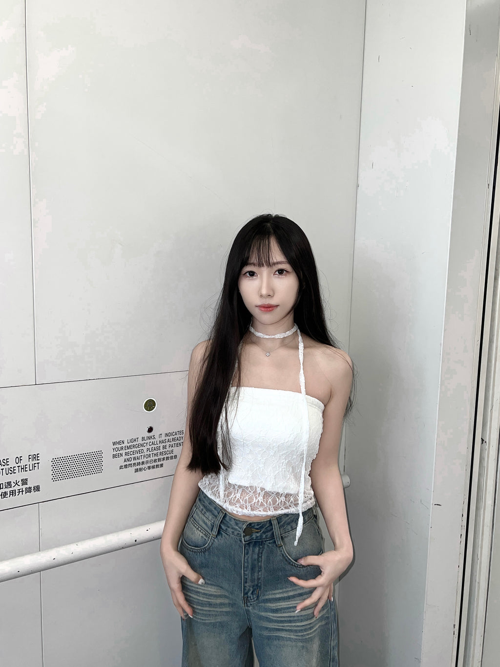 T4300 |小性感蕾絲抹胸꒰ᐢ⸝⸝⸝⸝⸝ᐢ꒱⸒⸒(帶胸墊)（3色入）
