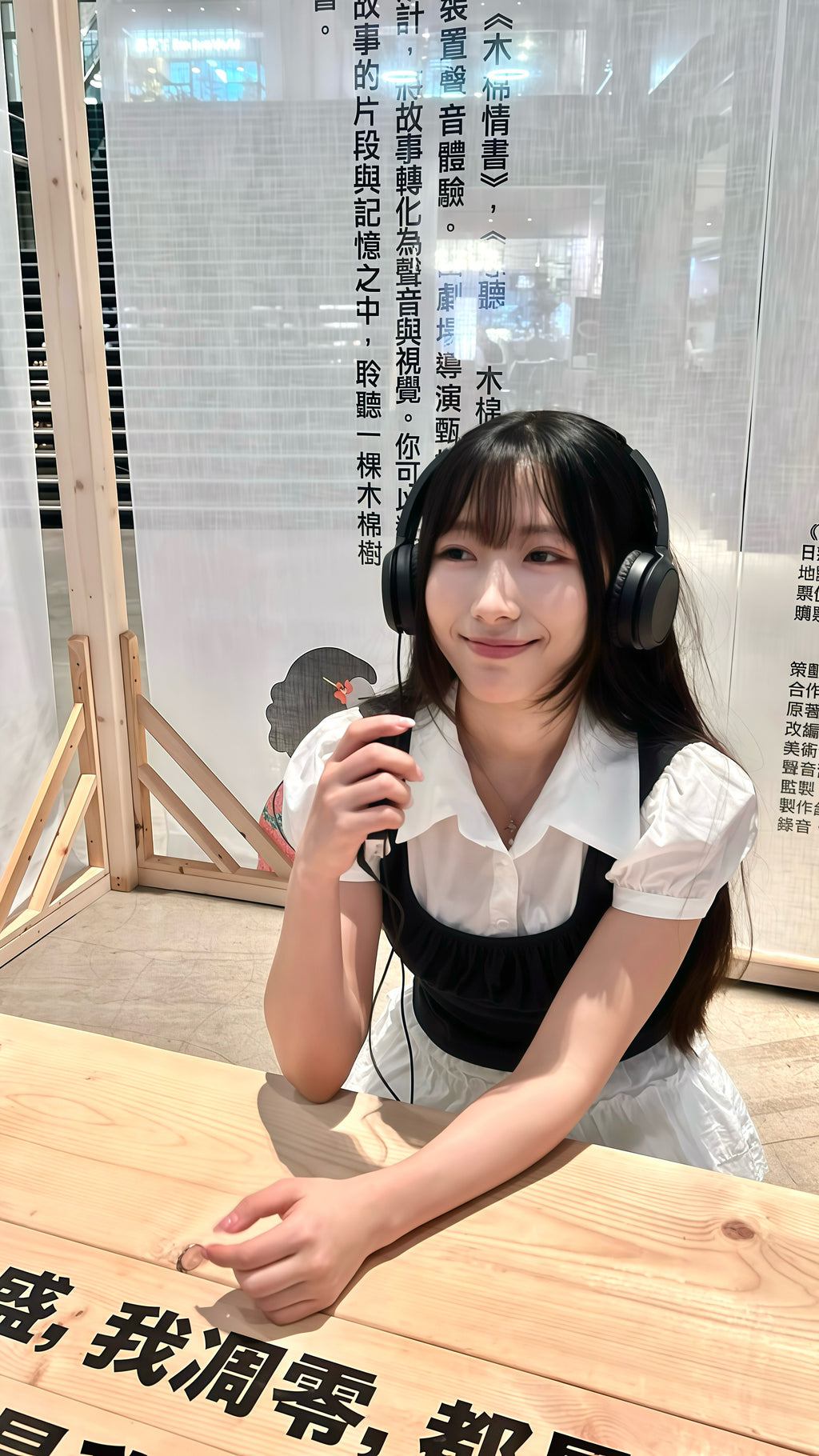T4309｜韓系學院風假兩件背心泡泡袖襯衫🩶